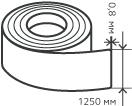 Рулон нержавеющий 0,8х1250 мм.  AISI 430 (12Х17) холоднокатаный,  шлифованный